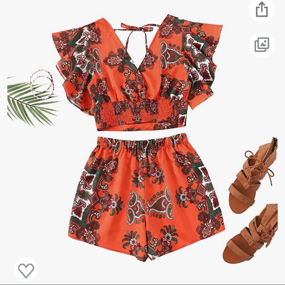 Tropical Two Piece Set - Picture 2 of 3